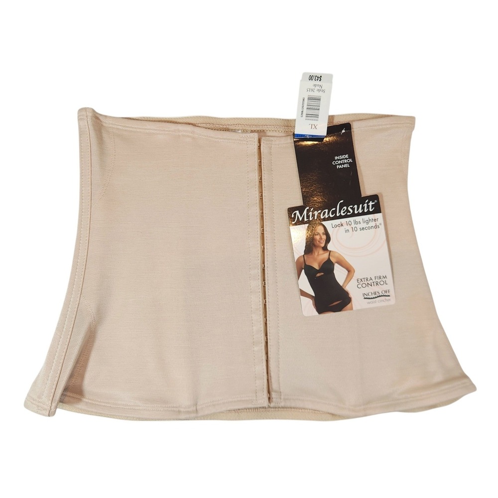 Miraclesuit Waist Cincher Women XL Nude Extra Firm Control 2615 NEW